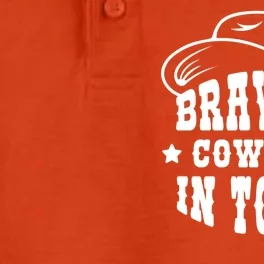 Bravest Cowboy In Town Dry Zone Grid Performance Polo