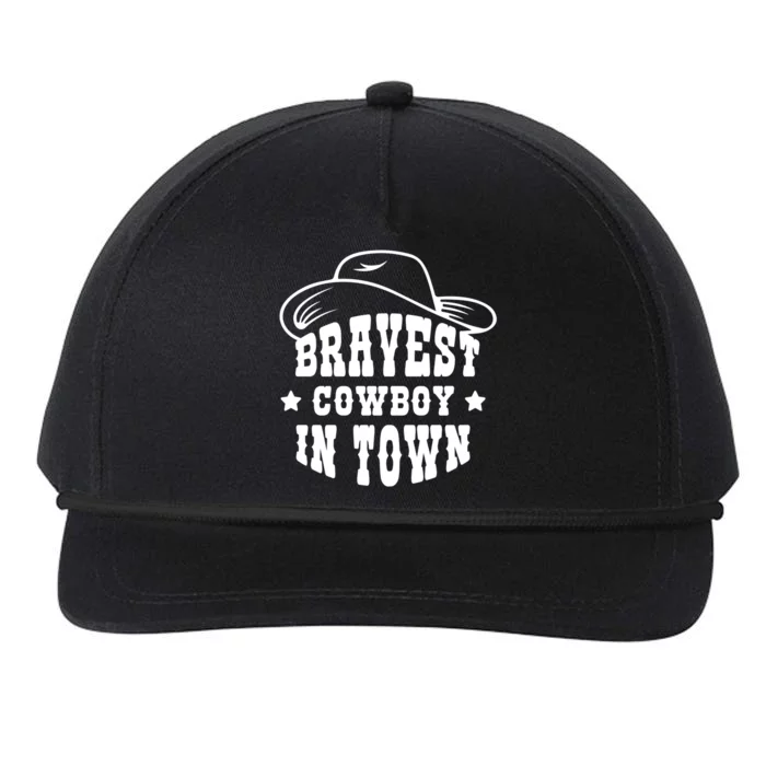 Bravest Cowboy In Town Snapback Five-Panel Rope Hat