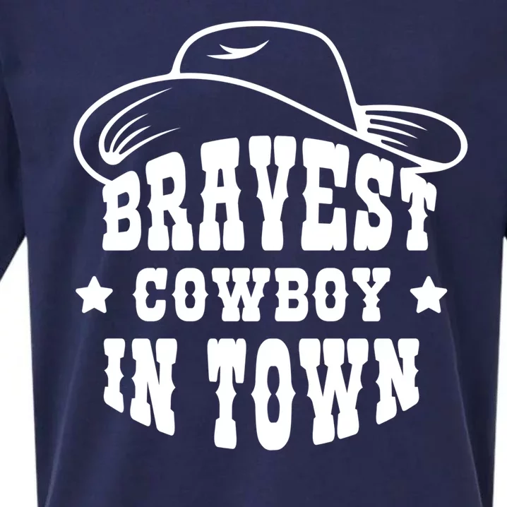 Bravest Cowboy In Town Sueded Cloud Jersey T-Shirt