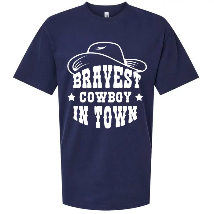 Bravest Cowboy In Town Sueded Cloud Jersey T-Shirt