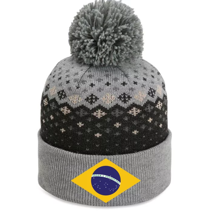 Brazil National Flag The Baniff Cuffed Pom Beanie