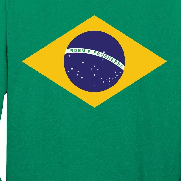 Brazil National Flag Long Sleeve Shirt