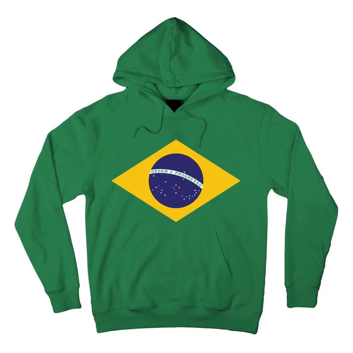 Brazil National Flag Tall Hoodie