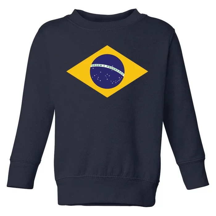 Brazil National Flag Toddler Sweatshirt