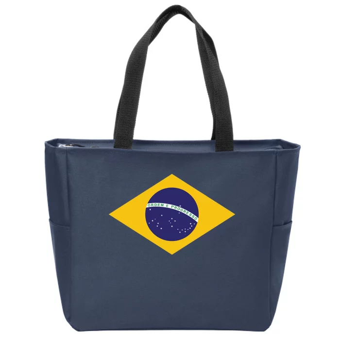 Brazil National Flag Zip Tote Bag