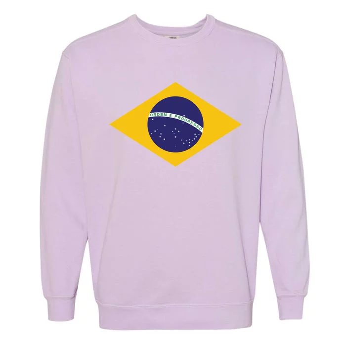 Brazil National Flag Garment-Dyed Sweatshirt