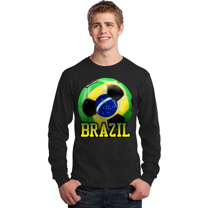 Brazil Soccer Logo Long Sleeve Shirt