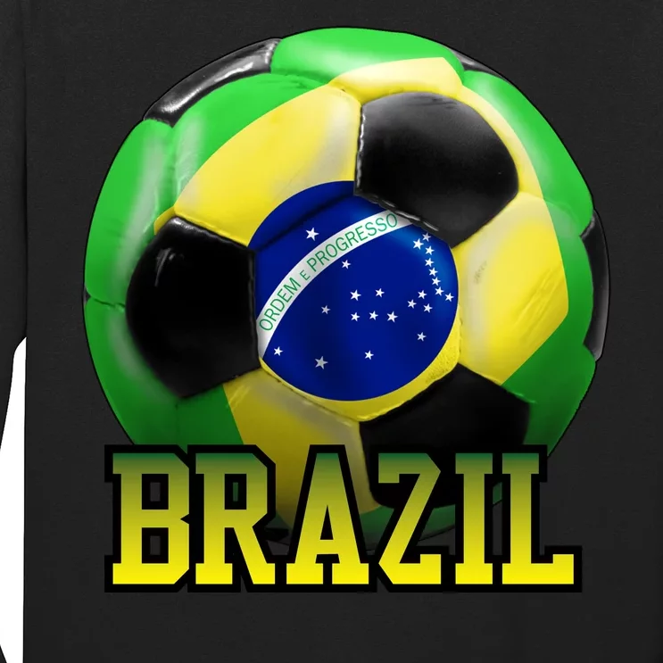 Brazil Soccer Logo Long Sleeve Shirt