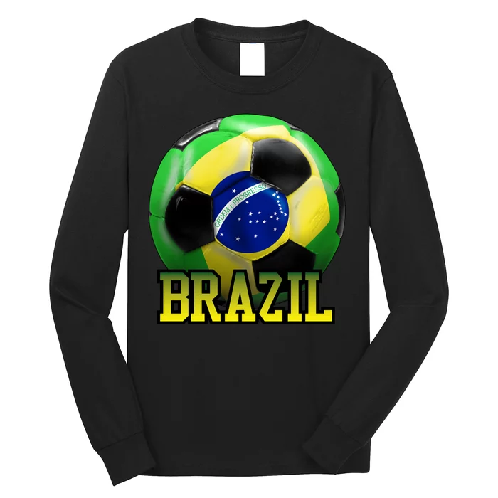 Brazil Soccer Logo Long Sleeve Shirt