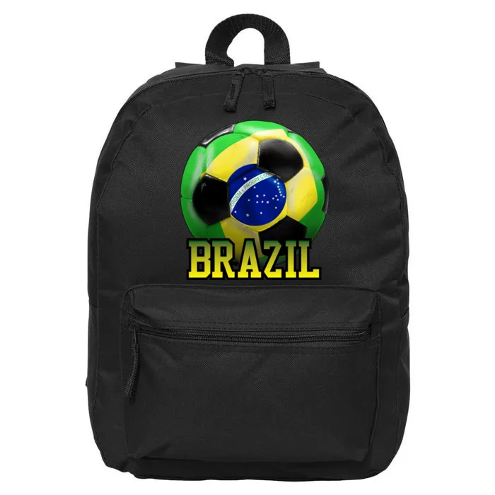 Brazil Soccer Logo 16 in Basic Backpack