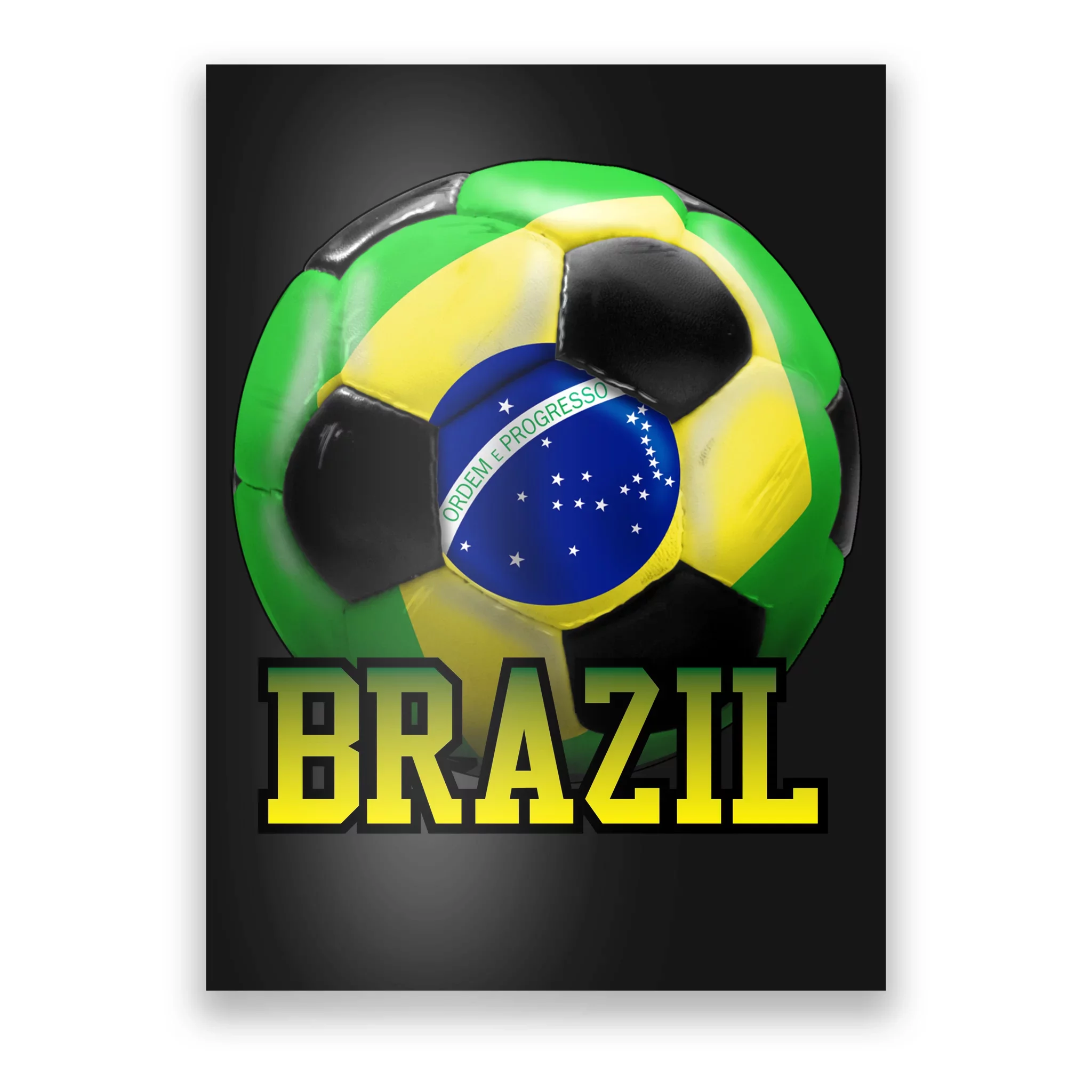 Brazil Flag Soccer Football Logo Custom Poster Canvas Prints Wall Art  Decorative Hanging Picture Funny : Amazon.ca: Home