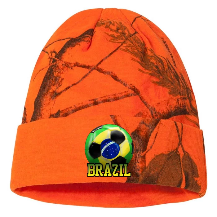 Brazil Soccer Logo Kati - 12in Camo Beanie