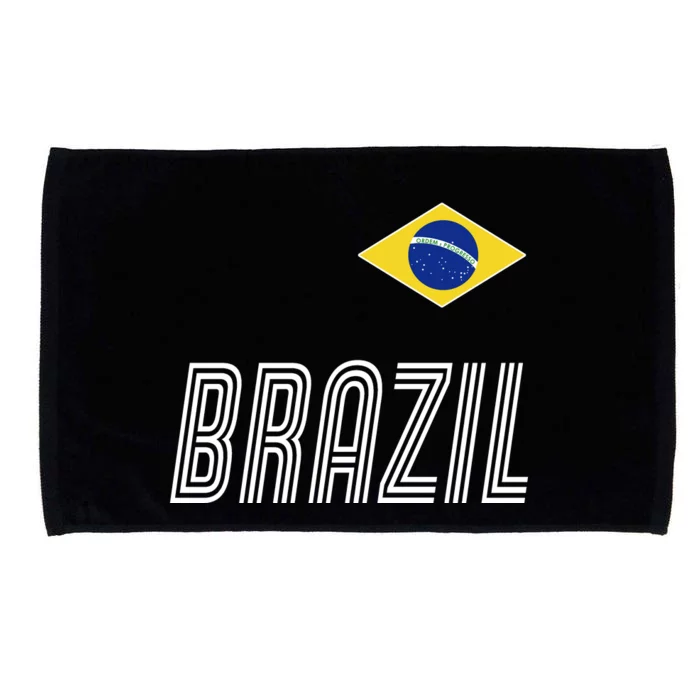 Brazil Soccer Team Jersey Flag Microfiber Hand Towel