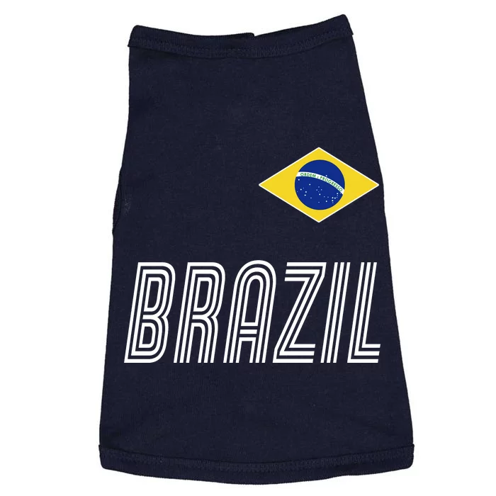 Brazil Soccer Team Jersey Flag Doggie Tank