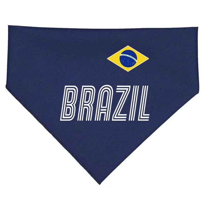 Brazil Soccer Team Jersey Flag USA-Made Doggie Bandana