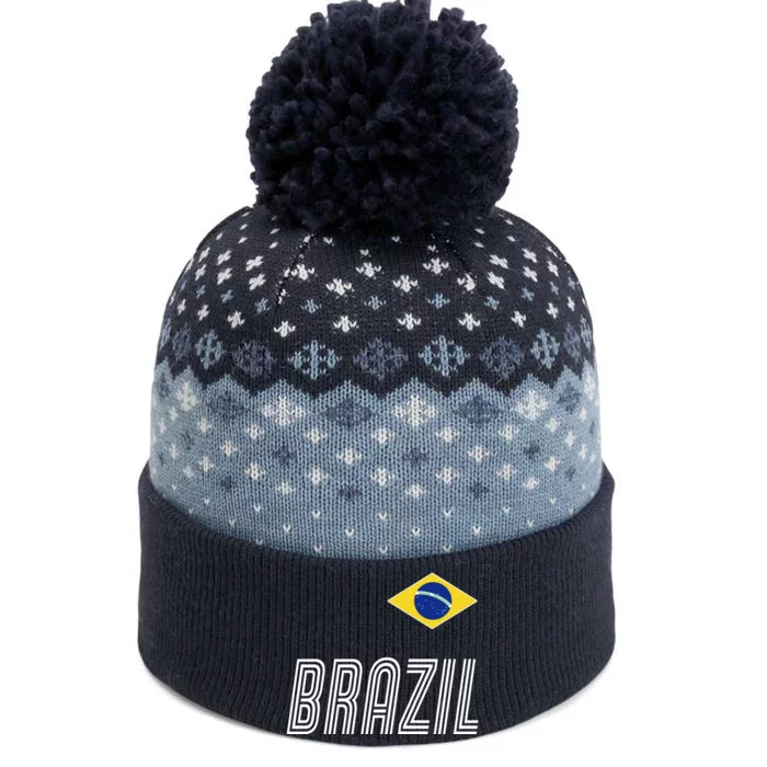 Brazil Soccer Team Jersey Flag The Baniff Cuffed Pom Beanie