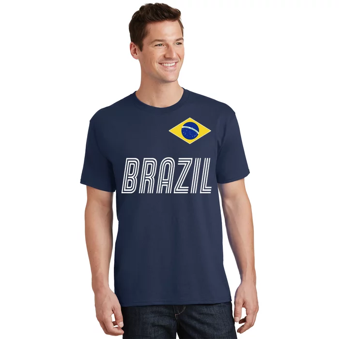 Brazil Soccer Team Jersey Flag T-Shirt