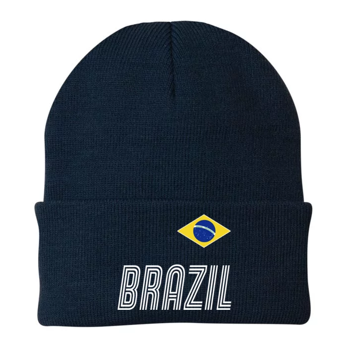 Brazil Soccer Team Jersey Flag Knit Cap Winter Beanie