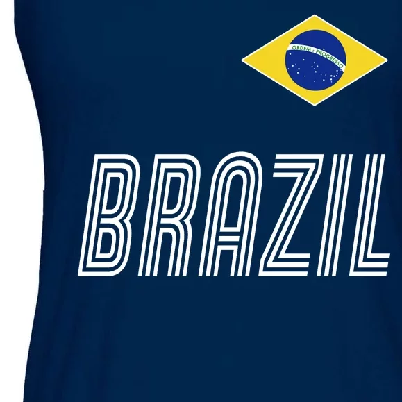 Brazil Soccer Team Jersey Flag Ladies Essential Flowy Tank