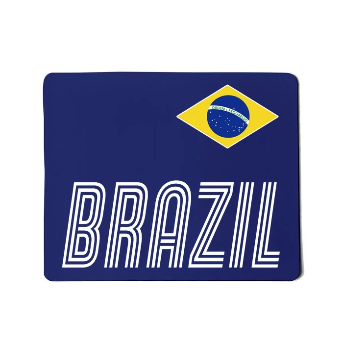 Brazil Soccer Team Jersey Flag Mousepad