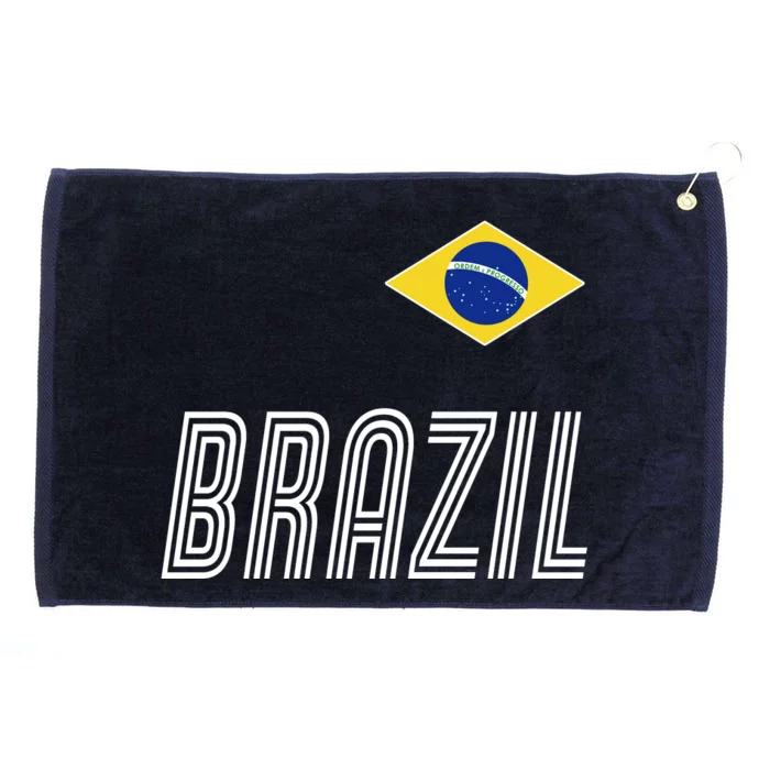 Brazil Soccer Team Jersey Flag Grommeted Golf Towel