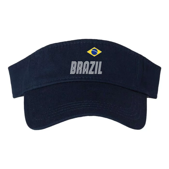 Brazil Soccer Team Jersey Flag Valucap Bio-Washed Visor