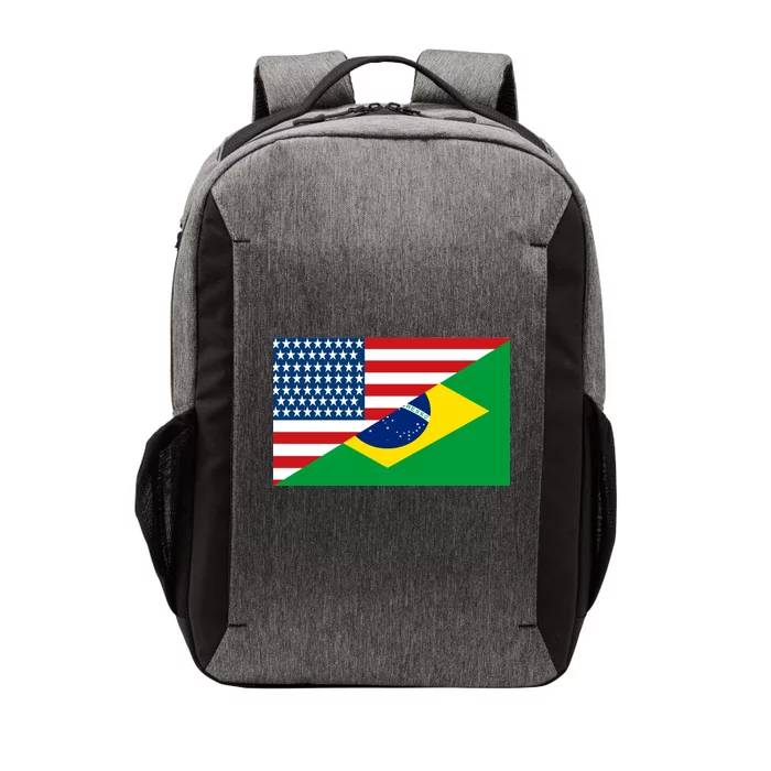 Brazil USA American Flag Vector Backpack