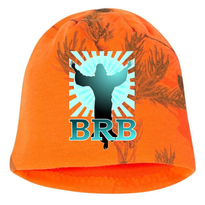 BRB Jesus Be Right Back Kati - Camo Knit Beanie