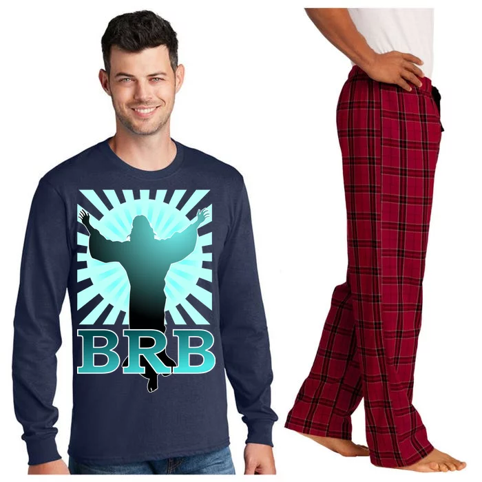 BRB Jesus Be Right Back Long Sleeve Pajama Set