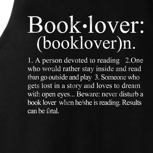 Big Reader Bookworm Avid Reader Bookworm Great Gift Ladies Tri-Blend Wicking Tank