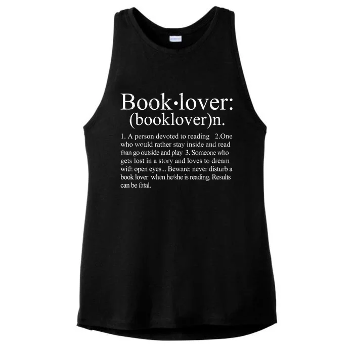 Big Reader Bookworm Avid Reader Bookworm Great Gift Ladies Tri-Blend Wicking Tank