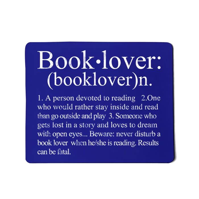 Big Reader Bookworm Avid Reader Bookworm Great Gift Mousepad