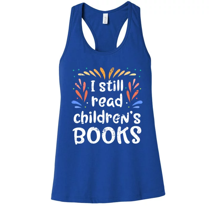 Book Reading Bookworm Gift Funny Reading Gift Women's Racerback Tank