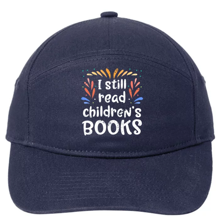 Book Reading Bookworm Gift Funny Reading Gift 7-Panel Snapback Hat