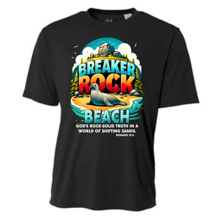 Breaker Rock Beach GodS Rocksolid Truth Christian Vbs 2024 Great Gift Cooling Performance Crew T-Shirt