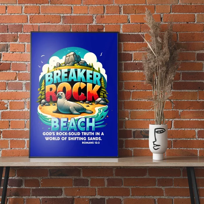 Breaker Rock Beach GodS Rocksolid Truth Christian Vbs 2024 Great Gift Poster