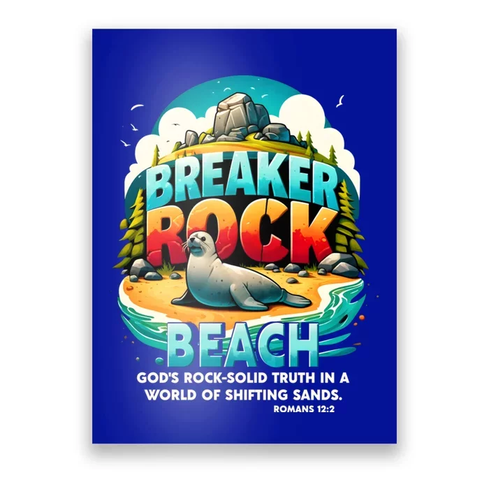 Breaker Rock Beach GodS Rocksolid Truth Christian Vbs 2024 Great Gift Poster