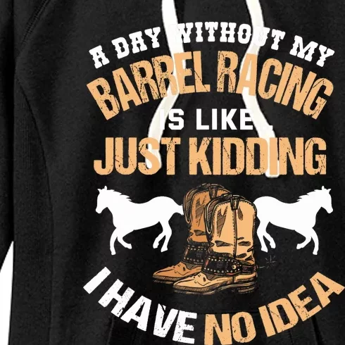 Barrel Racing Barrel Racing Lover Funny Barrel Racer Women's Fleece Hoodie