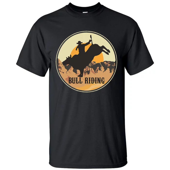 Bull Riding Bullriding Cowboy Western Rodeo Tall T-Shirt