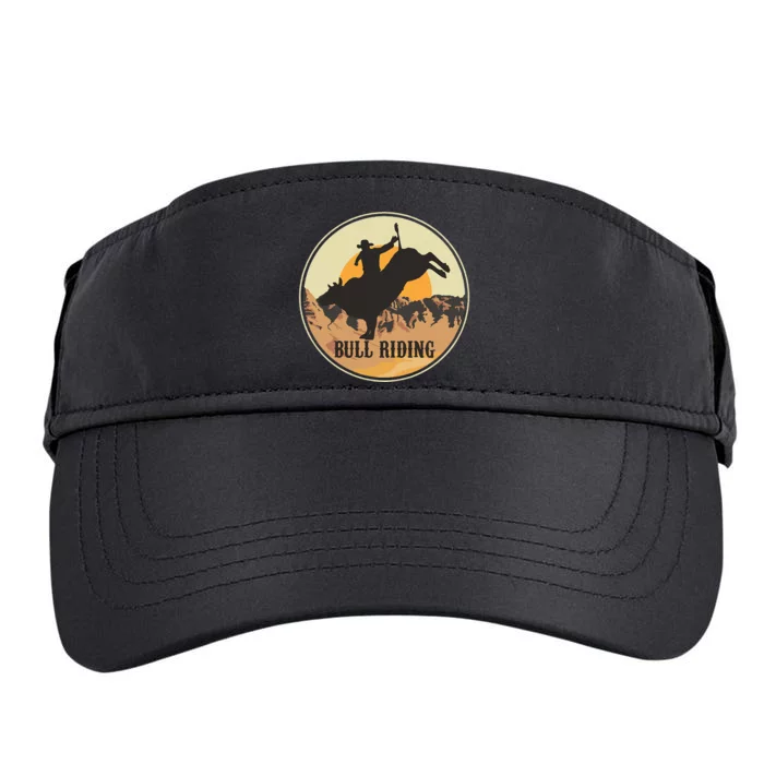 Bull Riding Bullriding Cowboy Western Rodeo Adult Drive Performance Visor