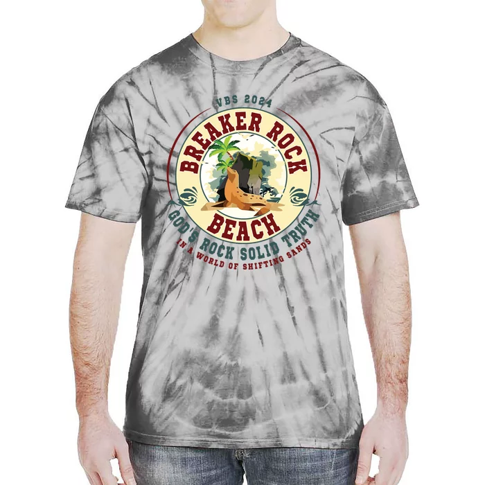 Breaker Rock Beach Gods Rock Solid Truth In A World Vbs Tie-Dye T-Shirt