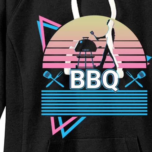 Bbq Retro Barbecue Gift Women's Fleece Hoodie