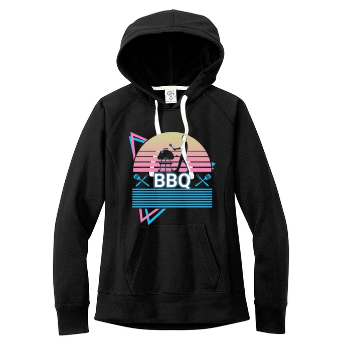 Bbq Retro Barbecue Gift Women's Fleece Hoodie