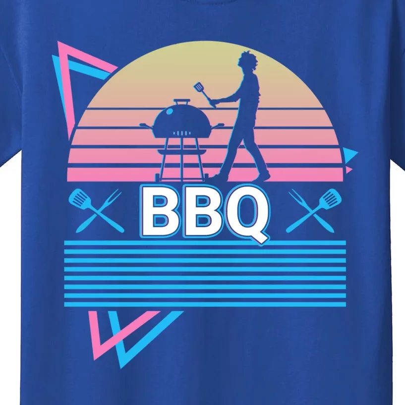 Bbq Retro Barbecue Gift Kids T-Shirt