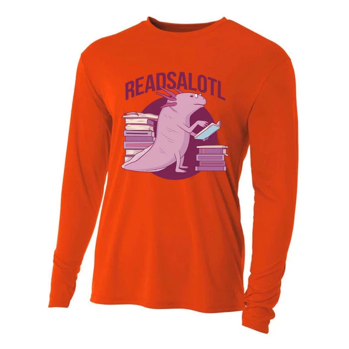 BookLover Readsalotl Bookworm Gift Cooling Performance Long Sleeve Crew