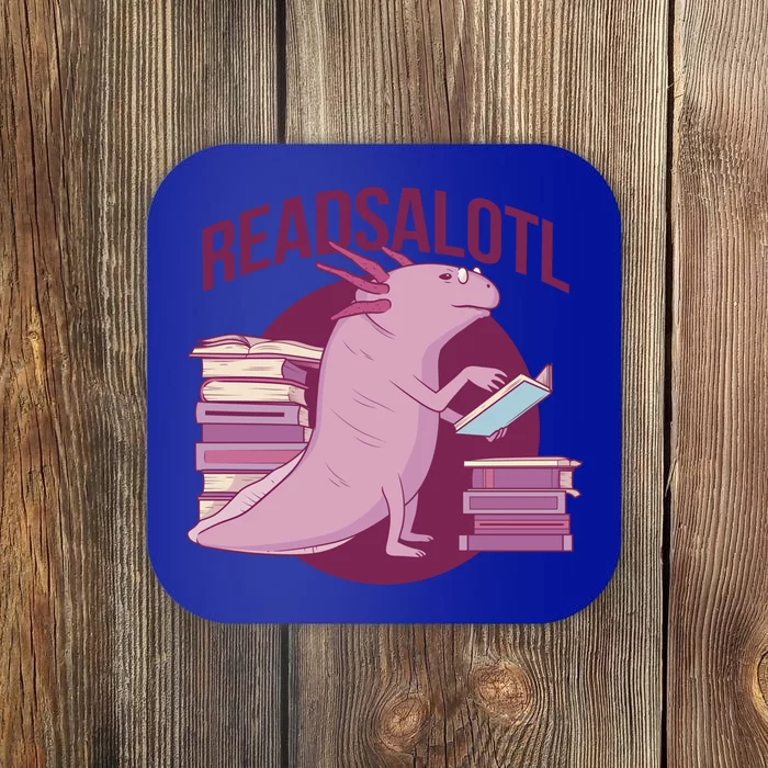 BookLover Readsalotl Bookworm Gift Coaster