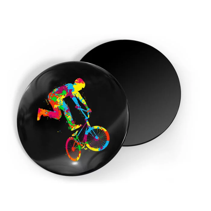 BMX Rider Bike Bicycle Stunt Racing Kids Magnet