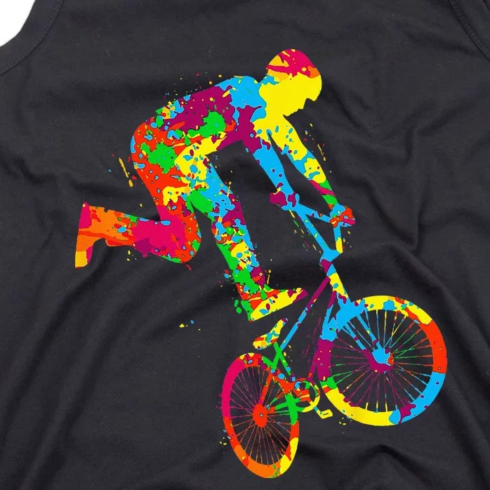 BMX Rider Bike Bicycle Stunt Racing Kids Tank Top