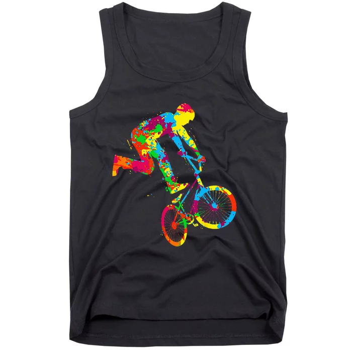 BMX Rider Bike Bicycle Stunt Racing Kids Tank Top