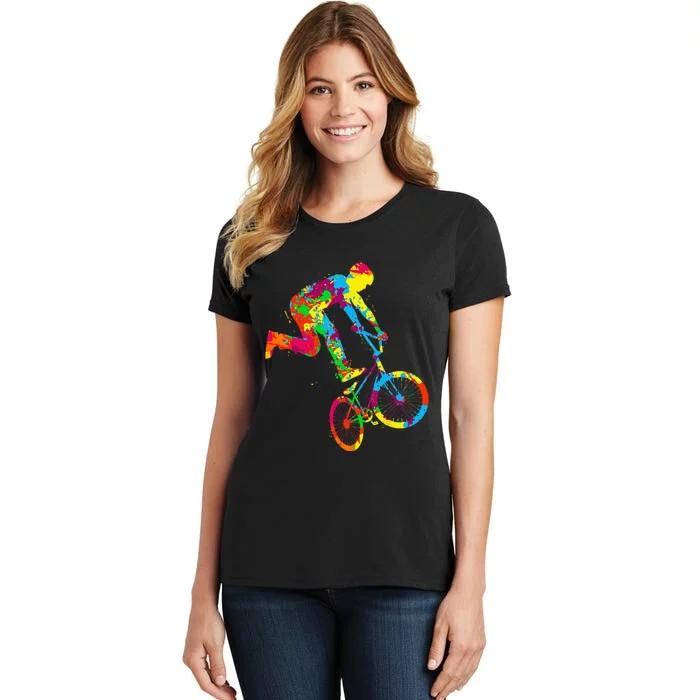 BMX Rider Bike Bicycle Stunt Racing Kids Women's T-Shirt